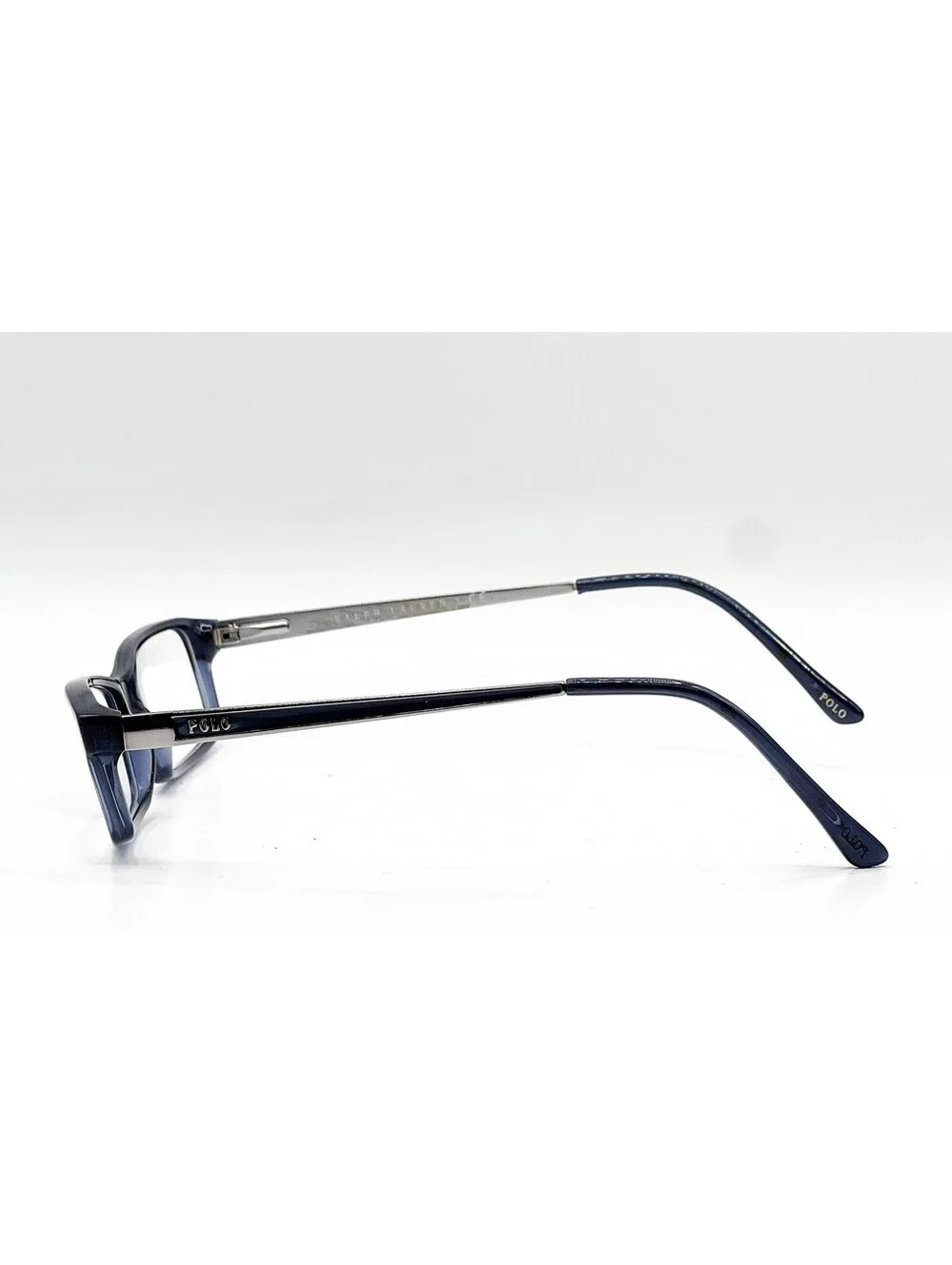 Polo Ralph Lauren 2076 5276 Dark Blue Transparent Eyeglass Frames 52-16-140